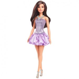 BARBIE FASHIONISTA VESTIDO BURBUJA MORADO