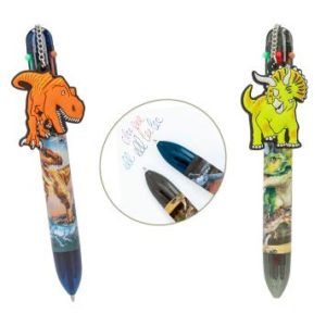 DINO WORLD BOLIGRAFO DE GEL 6 COLORES