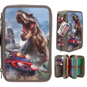 DINO WORLD ESTUCHE TRIPLE VERDE NEW WORLD