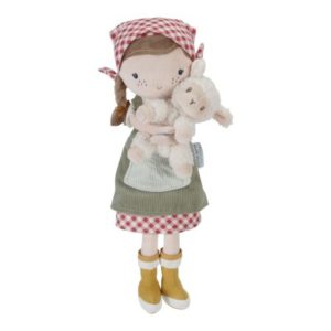 MUÑECA BLANDITA ROSA GRANJERA CON OVEJA