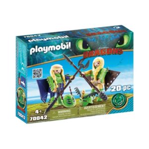 PLAYMOBIL CHUSCA Y BRUSCO CON TRAJE VOLADOR
