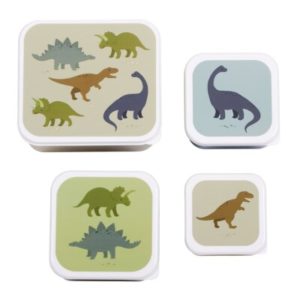 SET 4 CAJAS ALMUERZO DINOSAURIOS