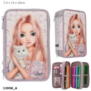 TOP MODEL ESTUCHE TRIPLE BLOOMING KITTY