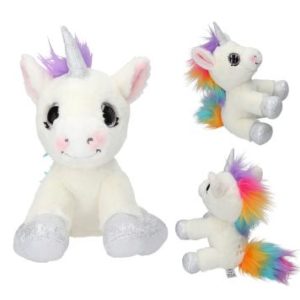 YLVI PELUCHE UNICORNIO BLANCO 22CM